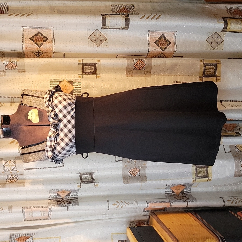 Retro Gingham Ruffle Dress - Picture 8 of 12